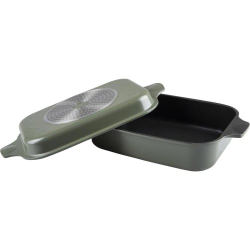 Гусятница Ringel Zitrone Olive, 6+3л, потовщений литий алюміній, з кришкою (RG-2108-34/OL)