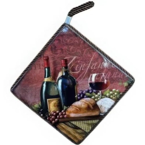 Підставка Limited Edition Wine Time, під гаряче, квадратна, 17х17см, кераміка (B160074)