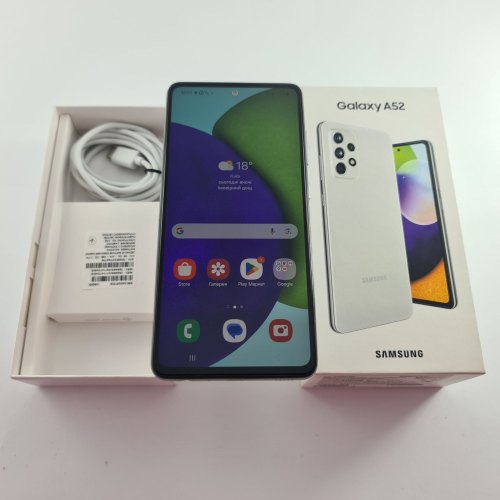 Смартфон Samsung Galaxy A52 (A525F) 128Gb White (SM-A525FZWDSEK) USED **