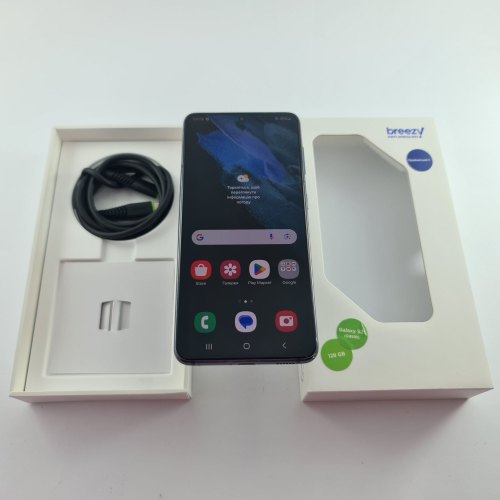 Смартфон Samsung Galaxy S21 (G991B) 128Gb Phantom Gray (SM-G991BZADSEK) USED **