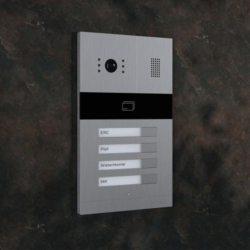 Панель виклику Slinex MA-04, багатоабонентська, 2MP, 115 градусів, срібляста