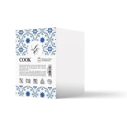 Банка Limited Edition Cook, 1.9л, кераміка, біла (202B-009-A13)