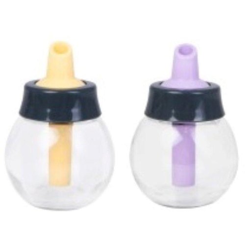 Спецівниця Herevin Sugar Dispenser-Sand-Lilac Mix, 180мл, скло, пластикова кришка (131661-580)