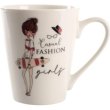 Чашка Limited Edition Fashion Girl D, 300мл, порцеляна, біла з малюнком (B02-T3977D)