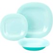 Сервіз Luminarc Carine Paradise Blue, 18 предметів, на 6 осіб, загартоване скло (V6222)