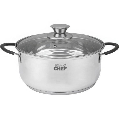 Каструля Bravo Chef Safran, 18см, 2л, з кришкою, нержавіюча сталь (BC-2014-18)