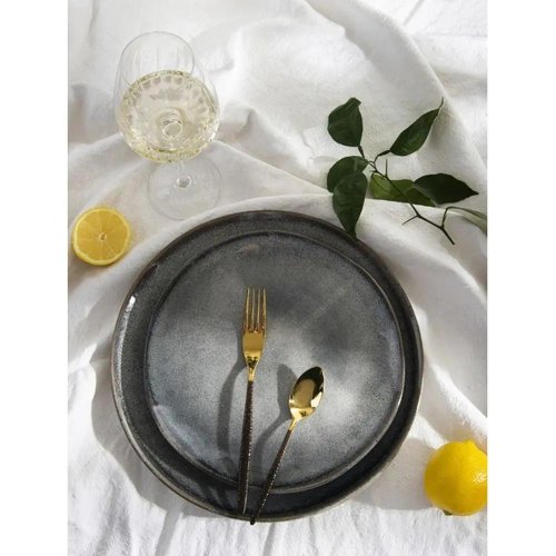 Тарілка десертна Ipec Tana, 20см, кам'яна кераміка, кругла (30909293)