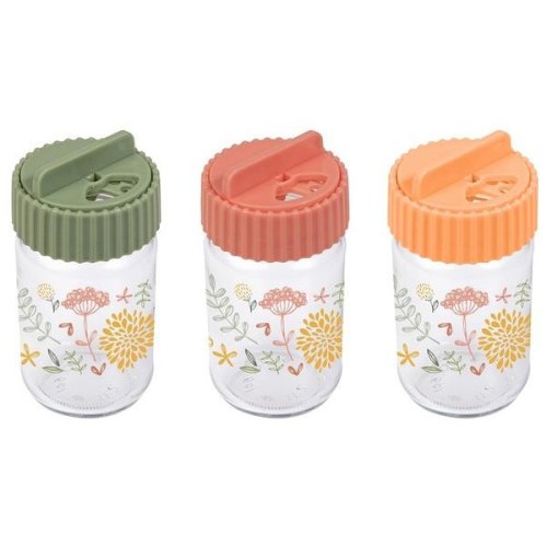 Спецівниця Herevin Salt-Pepper Shaker-Botanic Mix, 105мл, скло/пластик (121072-157)
