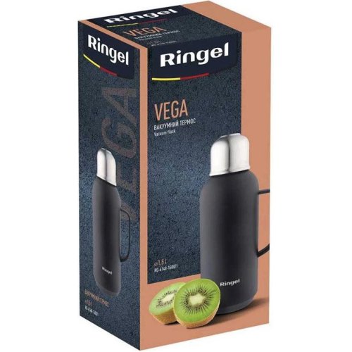 Термос Ringel Vega, 1.5л, нержавіюча сталь, чорний (RG-6140-1500/1)