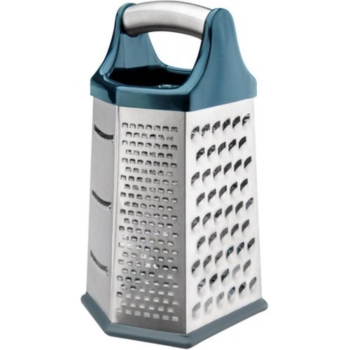 Тертка Ringel Rasch, шестистороння, 22.5см, пластикова основа, леза з нержавіючої сталі, синя/сіра (RG-5130/18)