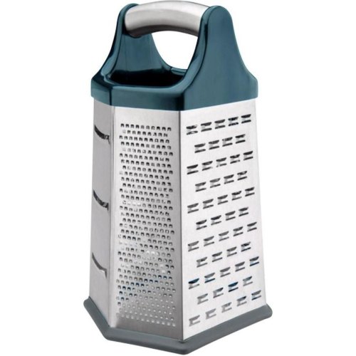 Тертка Ringel Rasch, шестистороння, 22.5см, пластикова основа, леза з нержавіючої сталі, синя/сіра (RG-5130/18)