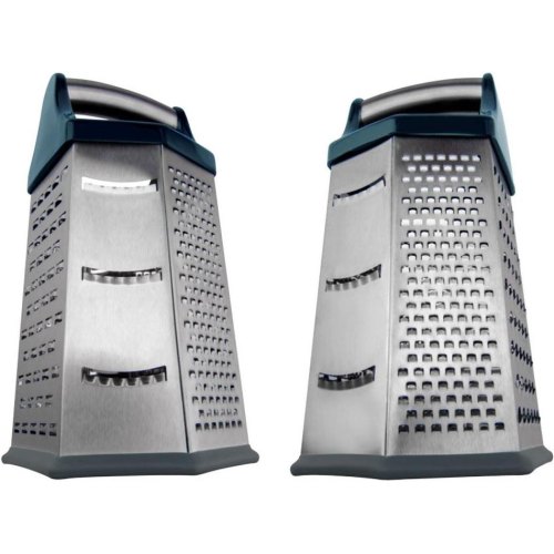 Тертка Ringel Rasch, шестистороння, 22.5см, пластикова основа, леза з нержавіючої сталі, синя/сіра (RG-5130/18)