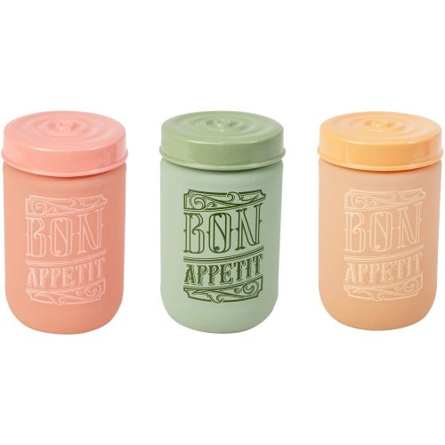 Банка Herevin Soft Colours Mix Bon Appetit, 0.66л, скло, пластикова кришка (172441-150)