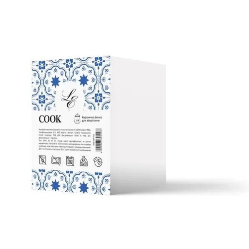 Банка Limited Edition Cook, 1.2л, кераміка, біла (202B-009-A13B)