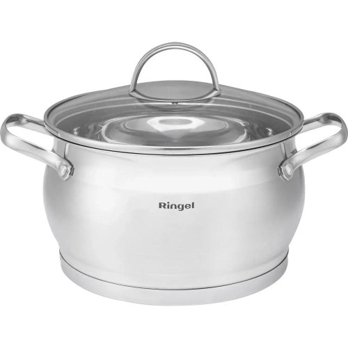 Каструля Ringel Salsa, 26см, 8.4л, з кришкою, нержавіюча сталь (RG-2034-26)