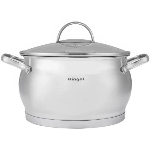 Каструля Ringel Salsa, 26см, 8.4л, з кришкою, нержавіюча сталь (RG-2034-26)