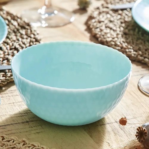 Салатник (піала) Luminarc Pampille Light Turquoise, 13см, загартоване скло, круглий (Q4653)