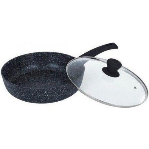 Сковорода глибока Ringel Koriander, 26см, кований алюміній, антипригарне покриття, кришка з загартованого скла (RG-1107-26)