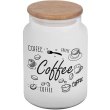 Банка Herevin Ice Colour Tea-Coffee-Sugar, 890мл, скло, дерев'яна кришка (232001-262)