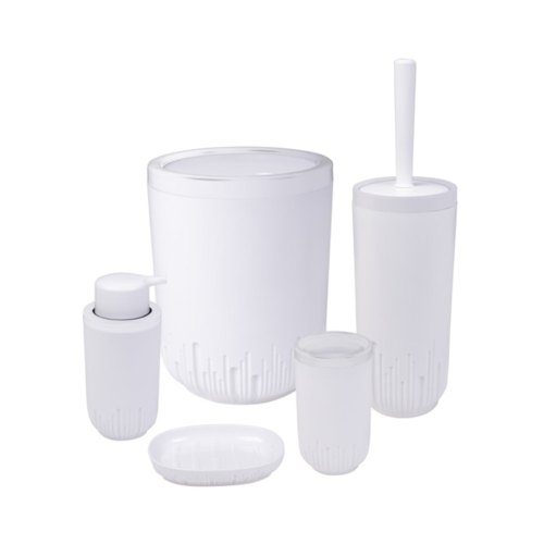 Набір для ванної кімнати Herevin Set-White, 5шт, пластик/сталь (162240-004)