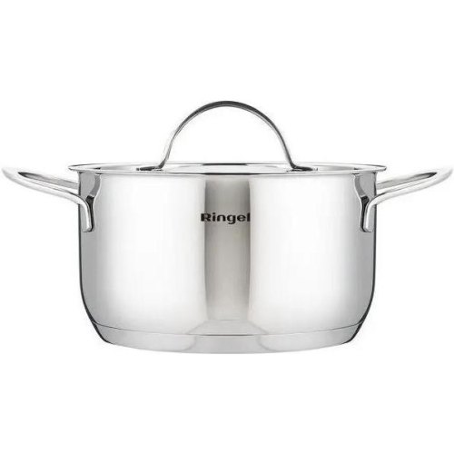 Каструля Ringel Besser, 24см, 5.5л, з кришкою, нержавіюча сталь (RG-2021-24)