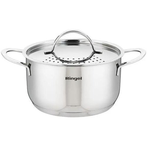 Каструля Ringel Besser, 24см, 5.5л, з кришкою, нержавіюча сталь (RG-2021-24)