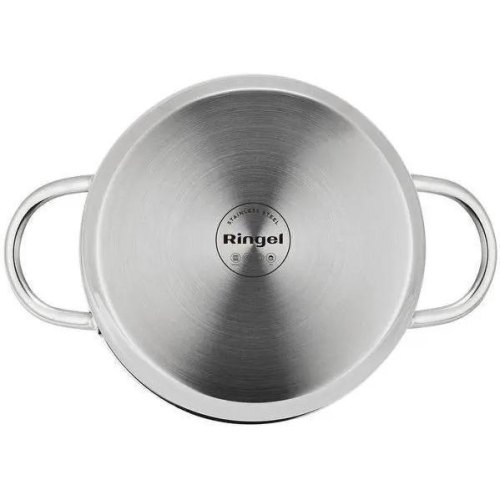 Каструля Ringel Besser, 24см, 5.5л, з кришкою, нержавіюча сталь (RG-2021-24)