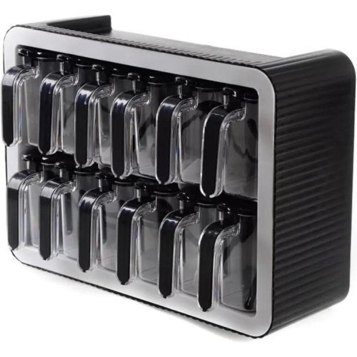 Набір спецівниць Violet House, 12шт, поліпропілен (0440 Black White 12 шт)