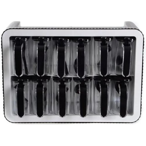 Набір спецівниць Violet House, 12шт, поліпропілен (0440 Black White 12 шт)