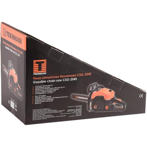 Пила ланцюгова, бензинова Tekhmann CSG-2545, 45см, 2.5кВт (846832)