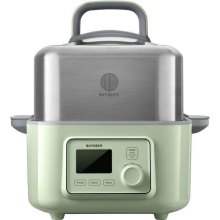Пароварка BUYDEEM G564, 1500Вт, 5л, двоярусна, 6 програм, електронне керування, Cozy Greenish (G564-CG/EU)