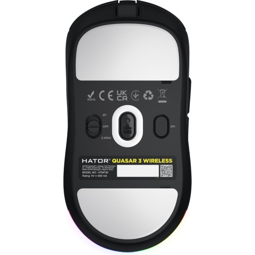 Миша бездротова HATOR Quasar 3 Wireless Black (HTM730)