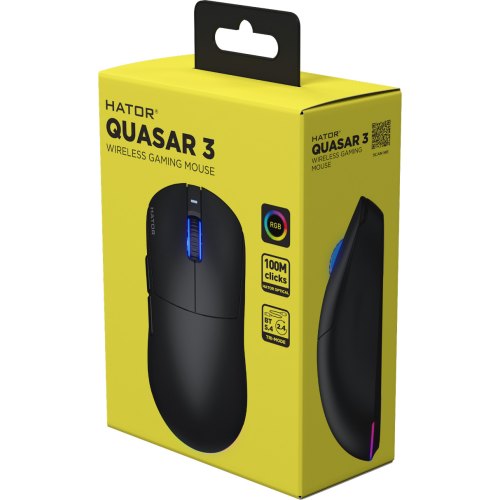 Миша бездротова HATOR Quasar 3 Wireless Black (HTM730)