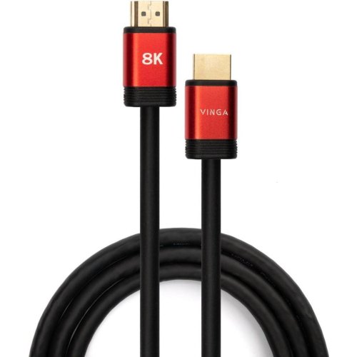 Кабель мультимедійний HDMI to HDMI 1.8m v2.1 8K Vinga (VCPHDMIMM211.8)