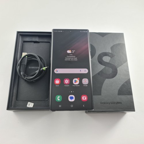 Смартфон Samsung Galaxy S22 Ultra (S908B) 256Gb Phantom Black (SM-S908BZKGSEK) USED **
