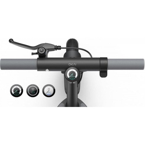 Електросамокат OKAI ES10-NEON Lite 9, 300(600)W, 7.8Ah, 30km, 25kmh, 20%, NFC, App,15kg Black