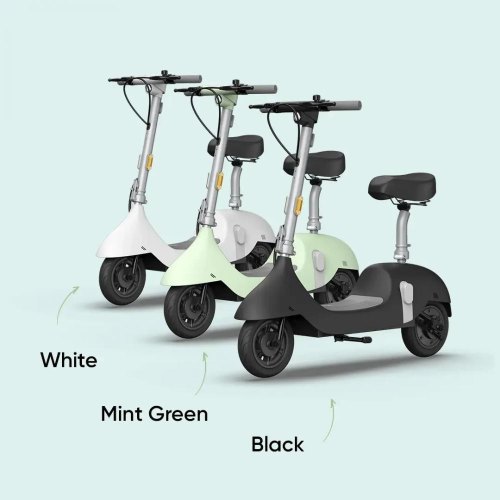 Електросамокат з сидінням OKAI Ceetle PRO EA10C Mint 10', 350(900)W, 25Km/h, 10,4Ah, 55Km, 20%,NFC, App, 29kg Green
