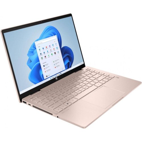 Ноутбук HP Pavilion x360 14-ek2003ua 14” FHD IPS Touch, Intel 5-120U, 16GB, F512GB, UMA, DOS, рожеве золото AQ8P1EA