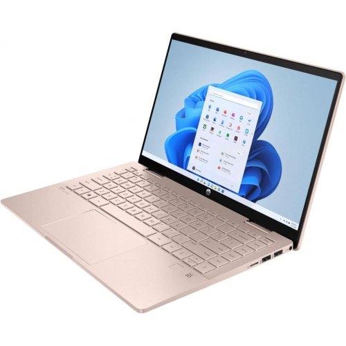 Ноутбук HP Pavilion x360 14-ek2003ua 14” FHD IPS Touch, Intel 5-120U, 16GB, F512GB, UMA, DOS, рожеве золото AQ8P1EA