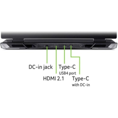 Ноутбук Acer Nitro 16 AN16-42 16” WUXGA IPS, AMD R7-8845HS, 16GB, F512GB, NVD4060-8, Lin, чорний NH.QSKEU.003