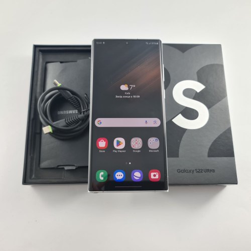 Смартфон Samsung Galaxy S22 Ultra (S908B) 256Gb Phantom White (SM-S908BZWGSEK) USED **