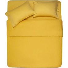 Простирадло на резинці Ardesto Mix&Match, 180x200+30см, 100% бавовна, сатин, жовте (ART1820FSS)