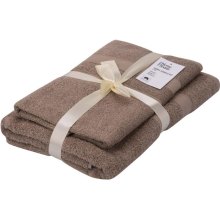 Набір рушників махрових Ardesto Splendid, 50х90см, 70х140см, 2шт, 100% бавовна, бежевий (ART2359BE)