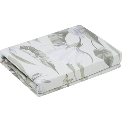 Комплект постільної білизни Ardesto Gloria, двоспальний, підковдра/простирадло/2 наволочки, 100% бавовна, сатин, квіти, зелений (ART2022GF)