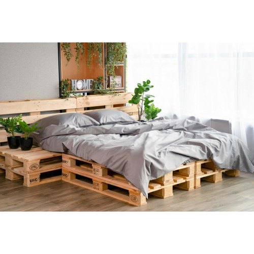 Підковдра Ardesto Mix&Match, 160х220см, 100% бавовна, сатин, сіра (ART1622DVD)