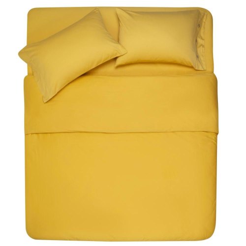 Простирадло Ardesto Mix&Match, 180х240см, 100% бавовна, сатин, жовте (ART1824FSS)