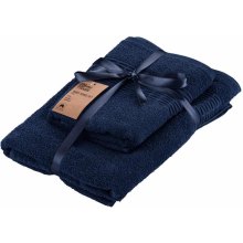 Набір рушників махрових Ardesto Lotus, 50х90см, 70х140см, 2шт, 100% бавовна, темно-синій (ART2357DB)