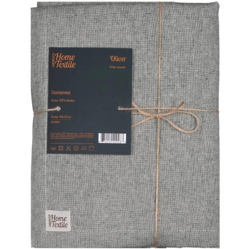 Скатертина Ardesto Oliver, 133х180см, 100% бавовна, зелена (ART08OG)