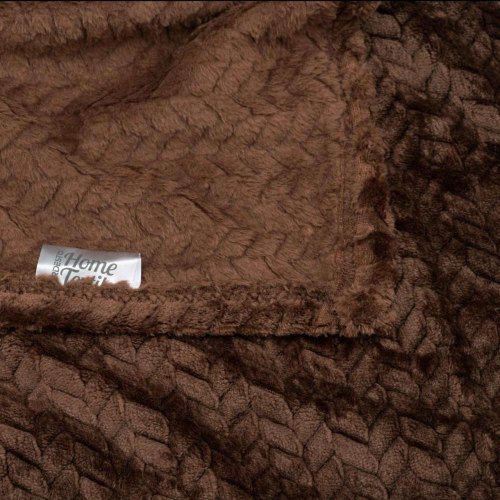 Плед Ardesto Jacquard Braid, 200х220см, 100% поліестер, коричневий (ART0206JB)