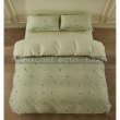 Комплект постільної білизни Ardesto Gloria, полуторний, підковдра/простирадло/2 наволочки, 100% бавовна, сатин, панди, зелений (ART1622PS)